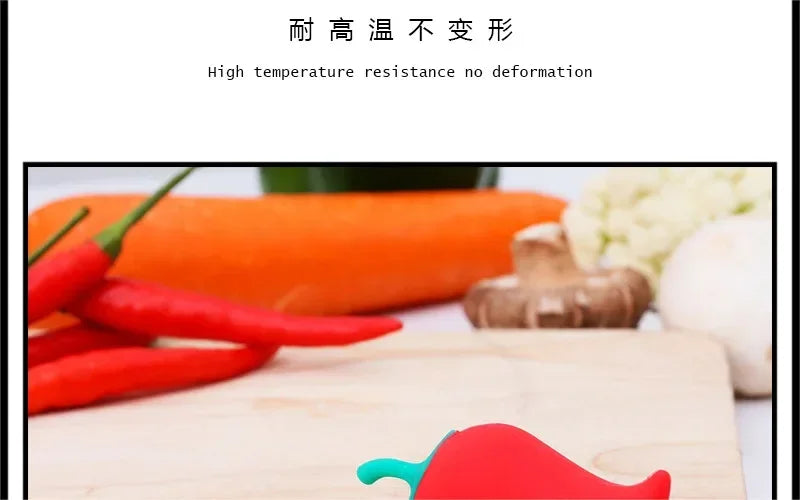 Cute Silicone Pot Lid Anti-spill Rack Heat-resistant Anti-Overflow Stoppers Pot Cover Lifter Holder Creative Kitchen Tool Gadget