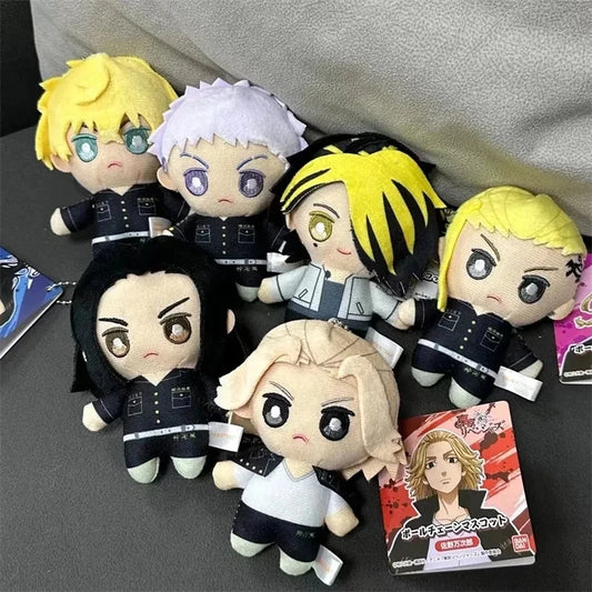 10cm Anime Tokyo Revengers Plush Doll Toy Manjiro Sano Baji Keisuke Matsuno Chifuyu Draken Baji Keisuke Stuffed Toy Pendant Gift