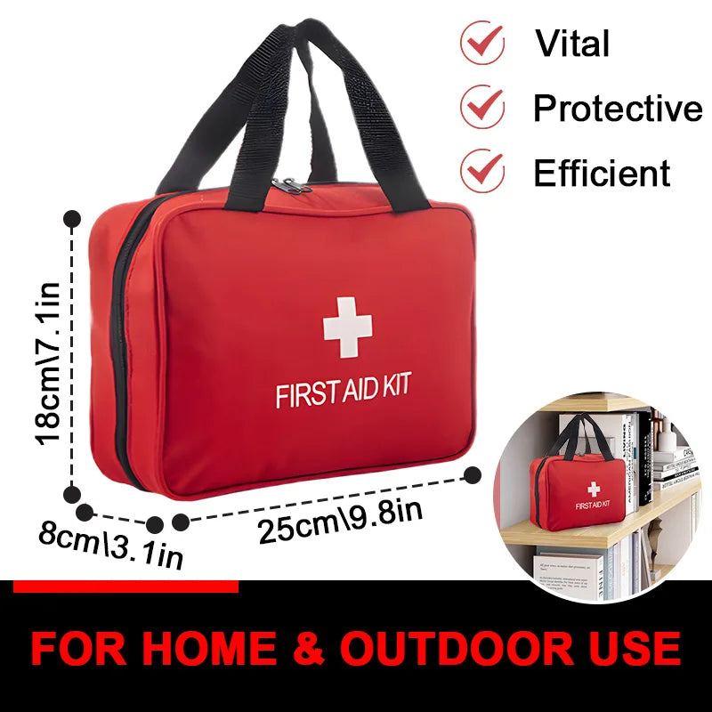 First Aid Kit - Emergency Kit for Travel, Home, Office, Car, Workplace and Outdoor Activities