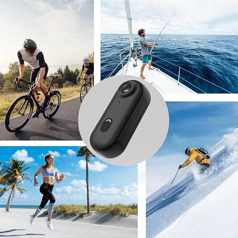 4K Thumb Action Camera Pocket POV Cam Portable Body Recording Wearable Camera WiFi Waterproof Mini Camera Helmet Bicycle Sports