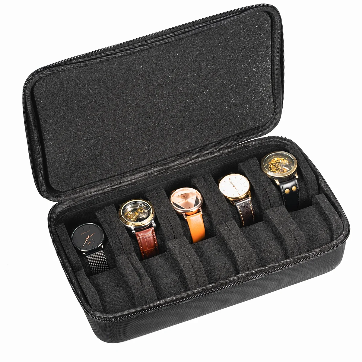 Watch Box Organizer Watch Travel Case Portable Storage Watch Display Holder for Wristwatches and Smart Watches Men Women Gift