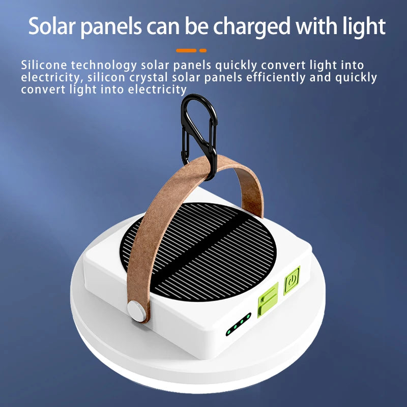 Solar Rechargeable Camping Lantern Portable Camping Lantern Rechargeable LED Camping Lantern for Camping Picnic Fishing Hiking