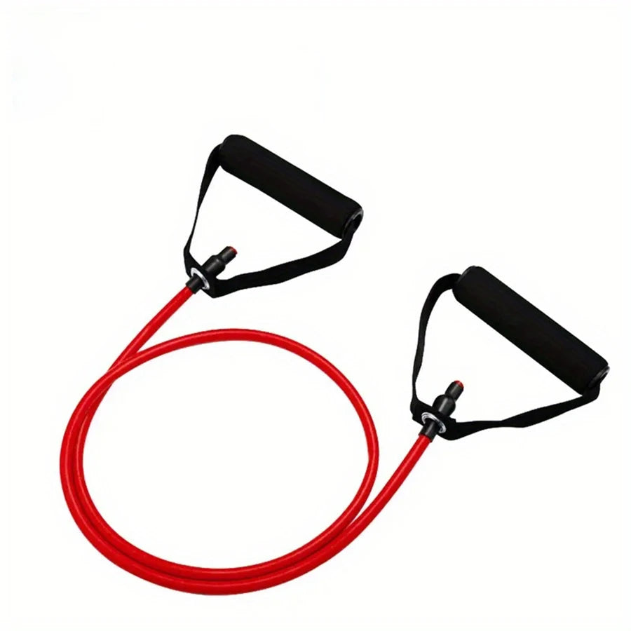Premium Fitness Resistance Band Set With Handles, Ideal for Home Workouts and Strength Training—Yoga Fitness Equipment.