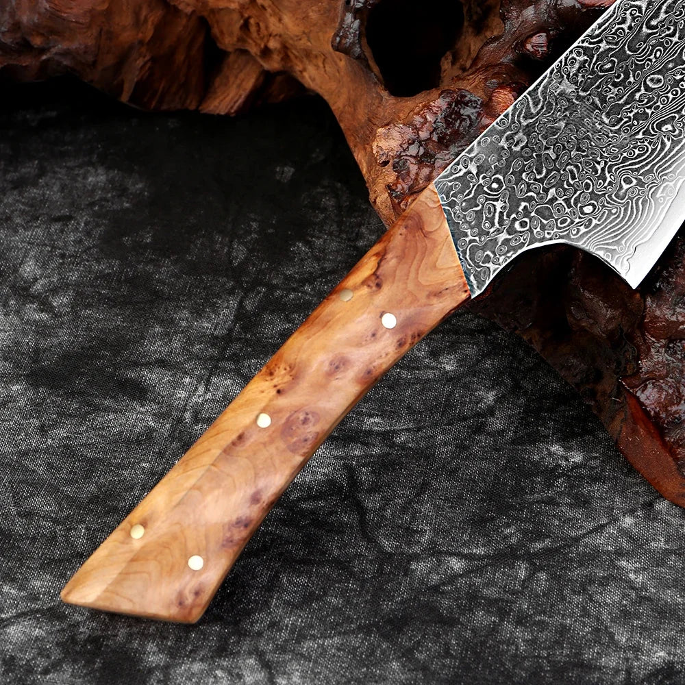 Japanese Kiritsuke Knife Handcrafted  Kitchen Knife,Sharp Kitchen knives,VG10 Core with Damascus Steel Cladding,Pakkawood Handle