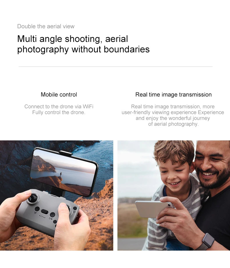 New D16 Mini Drone 8K HD Dual Camera Profesional 180° Electric Adjustable GPS Positioning Obstacle avoidance Bushless UA