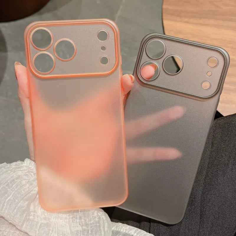 Luxury Ultra Thin PP Hard Case for iPhone 17 Air 17 Pro Max Clear Translucent Shockproof Slim Lens Protection Cover Case