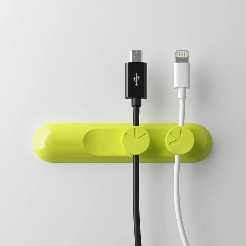 Car Magnetic Cable Holder Cable Clip Protector Cord Winder Car Wire Organizer Desktop USB Charging Line Management Wire Keeper