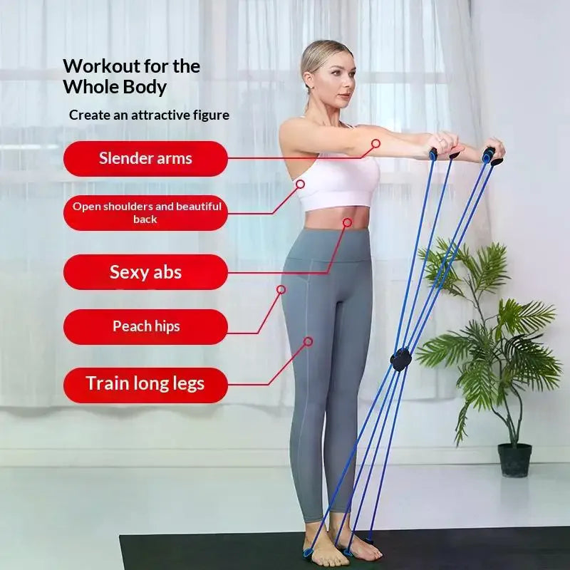 Eight-Shaped Resistance Bands Exercise Bands Strength Bands Resistance Band Set Exercise Bands Yoga Bands Weight Training Bands