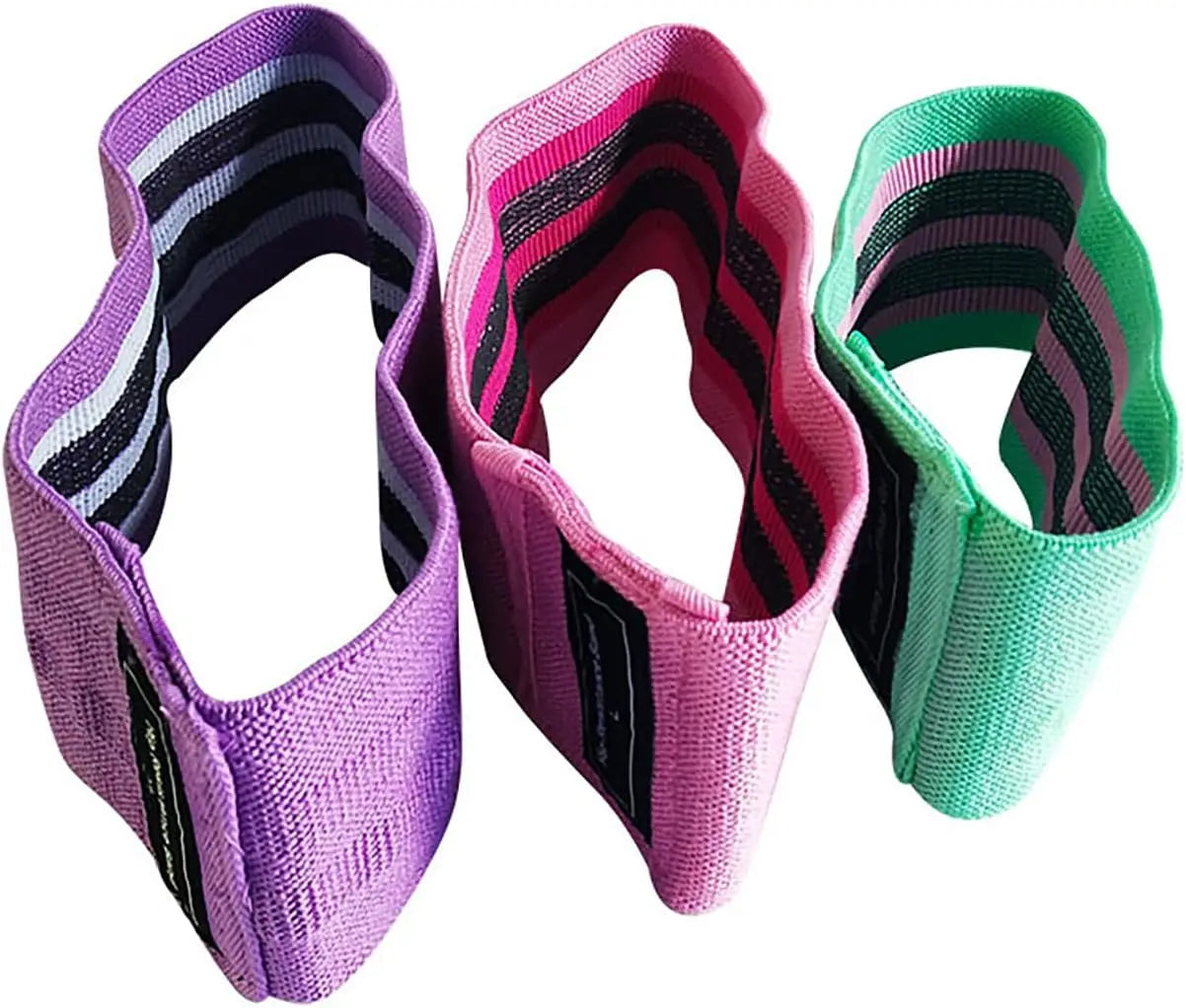 Resistance Bands, Exercise Workout Bands for Women and Men, 3 Set of Stretch Bands for Booty Legs, Pilates Flexbands