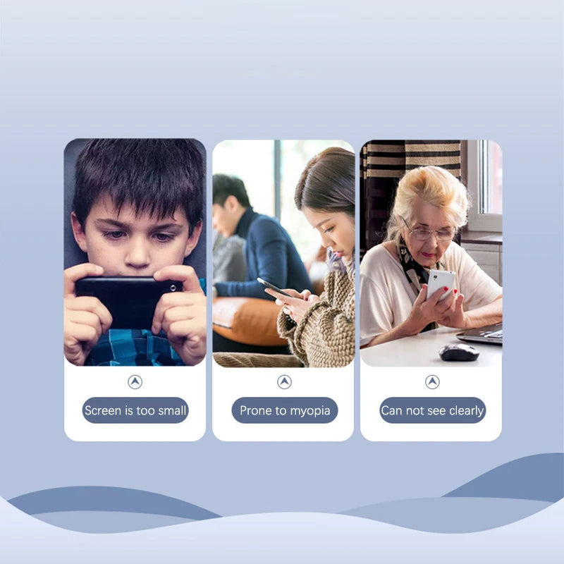 3D Screen Amplifiers Mobile Phone Magnifier With Enlarged Speaker Video Amplifier Stand Magnifying Folding Desk Audio Anti-Blue