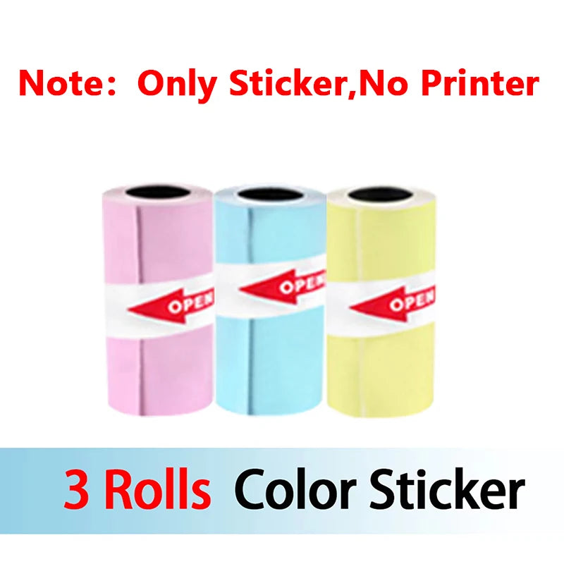 Mini Bluetooth Thermal Printer 200dpi for Labels, Photos, and Memo Printing - Portable with USB Cable