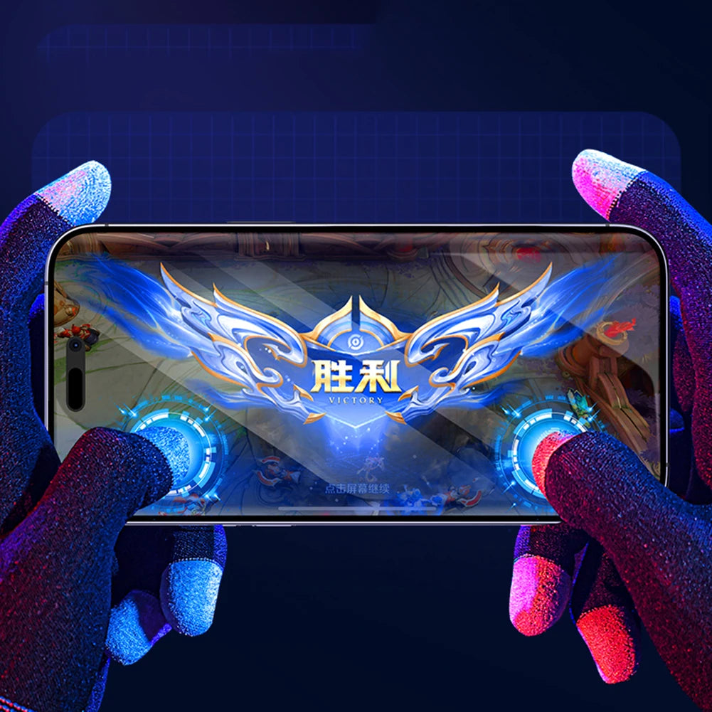 1 Pair Touch Screen Gloves Highly Sensitive Game Playing Gloves Anti-Sweat Breathable for PUBG E-Sports Sara Gaming Gloves