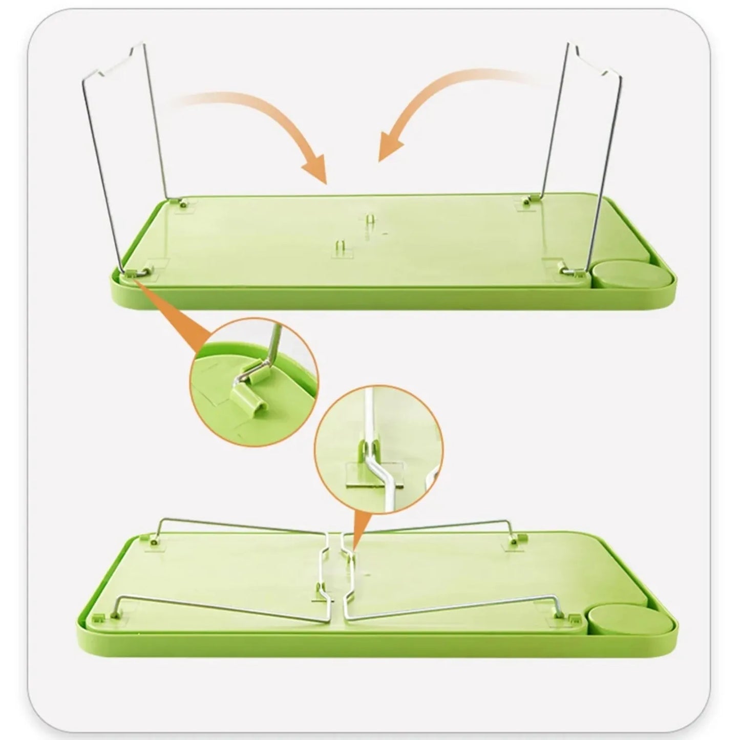 Foldable Laptop Bed Table Lap Desk Portable Multi-Function Stable Tray Dining Table With Cup Slots Household  And Dormitory