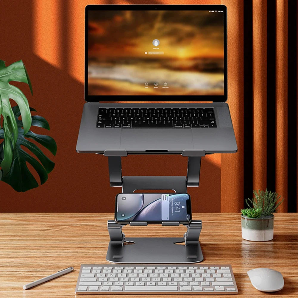 New Foldable Laptop Stand 3 Layer Adjustable Height Metal Notebook Stand Tablet Stand for Laptops/tablets/mobile Phones