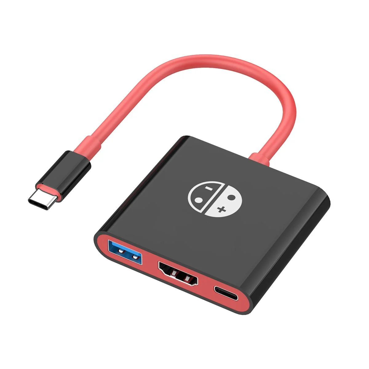 Portable 3 in 1 Game Docking Station TYPE-C Hub with HDMI and USB 3.0 Perfect for Travel and Gaming