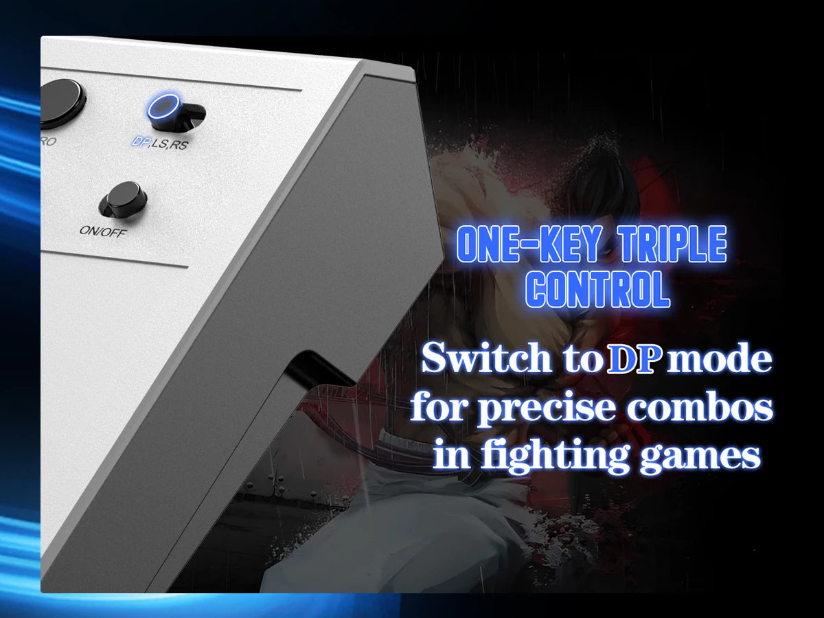 Professional Arcade Joystick for Gaming USB Wired Adapter Compatible with PS4/PS5/PC Gaming Controller High-Precision Touchpad