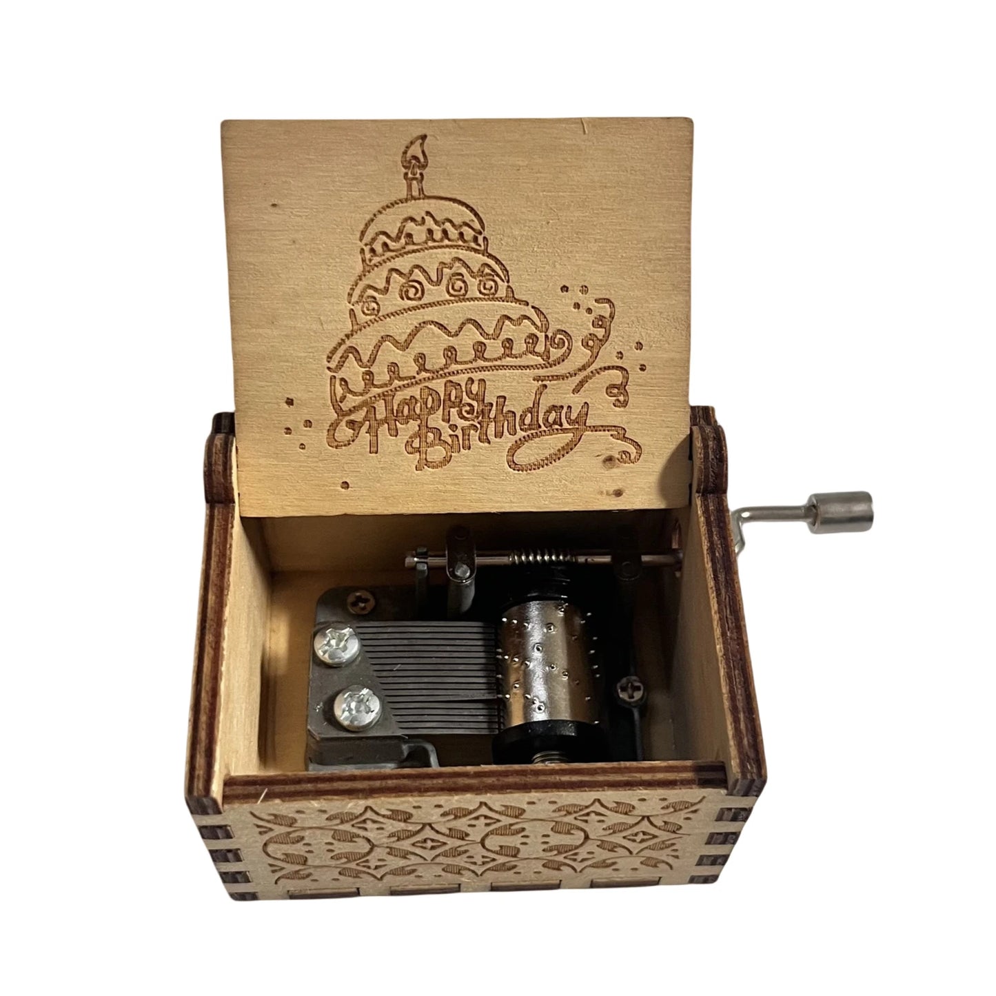 Hot Anime Wooden Carved Music Box Premium Home Decoration Ornament Gift for Christmas/Birthday/Valentine's Day Handmade Gift
