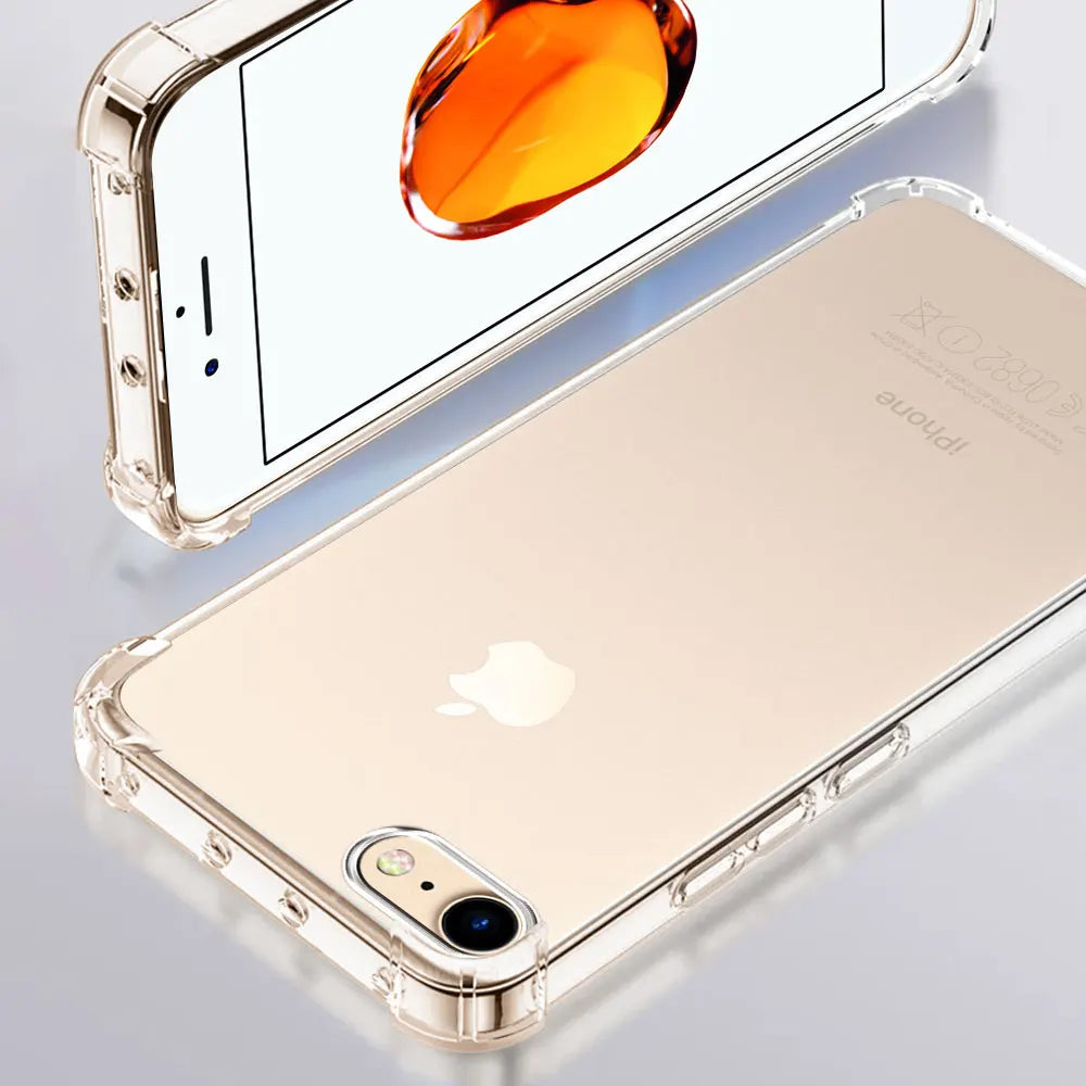 Shockproof Airbag Clear Phone Case For iPhone SE 2020/SE2 2022/ iPhone 7 Plus /8 Plus Case Soft Silicone Protect Back Cover
