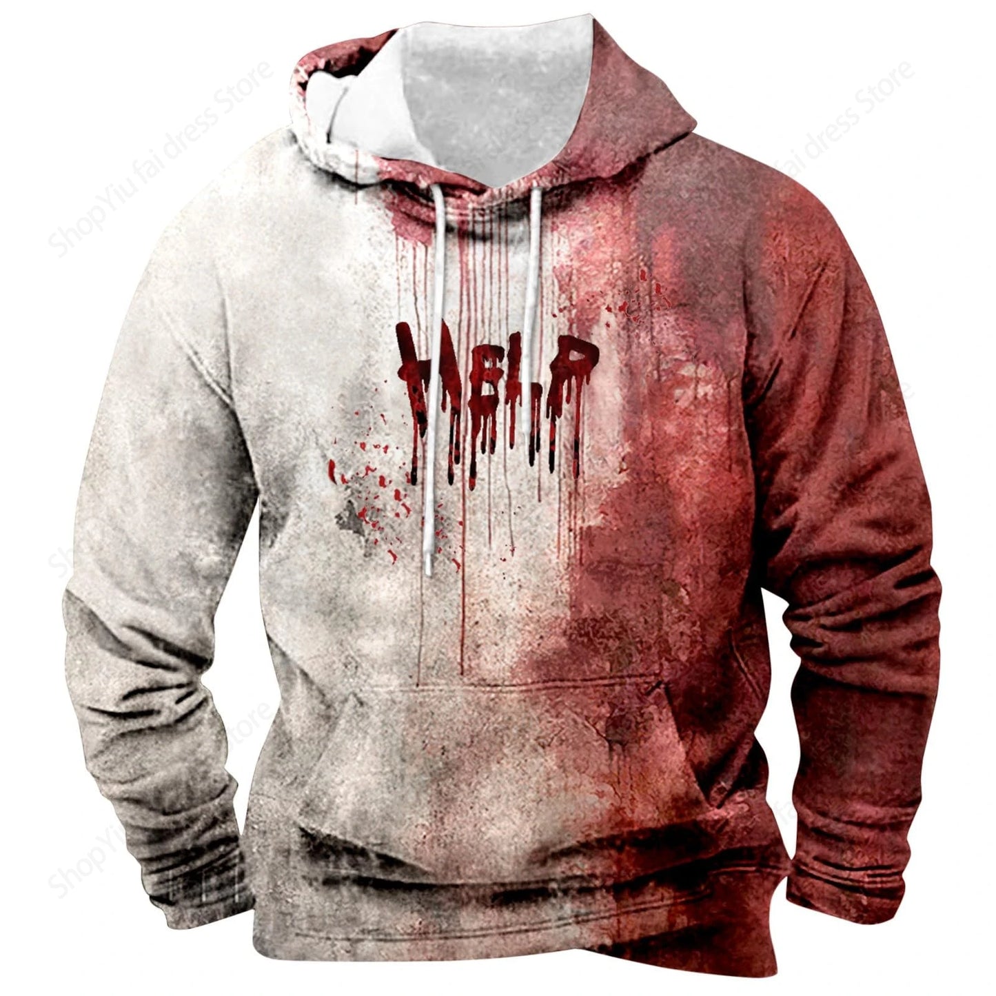 Horror Blood 3d Print Hoodie Men Women Fashion Hoodies Halloween Sweatshirt Boy Coats Women Sweats Men's Hoodie Letter Print