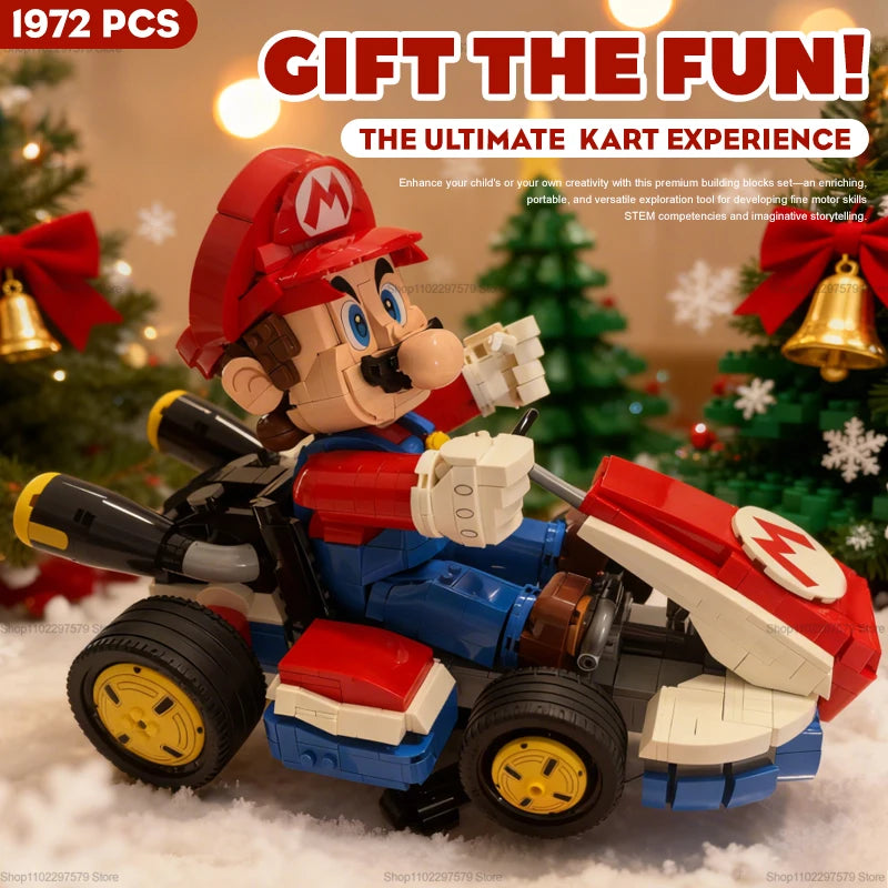 New Kart Car Building Blocks Kit Educational DIY Toys Racing Car Assembly Bricks for Kids Aldult Gift Creative Play Set 1972 PCS