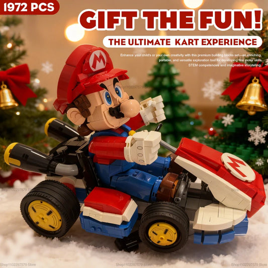 New Kart Car Building Blocks Kit Educational DIY Toys Racing Car Assembly Bricks for Kids Aldult Gift Creative Play Set 1972 PCS
