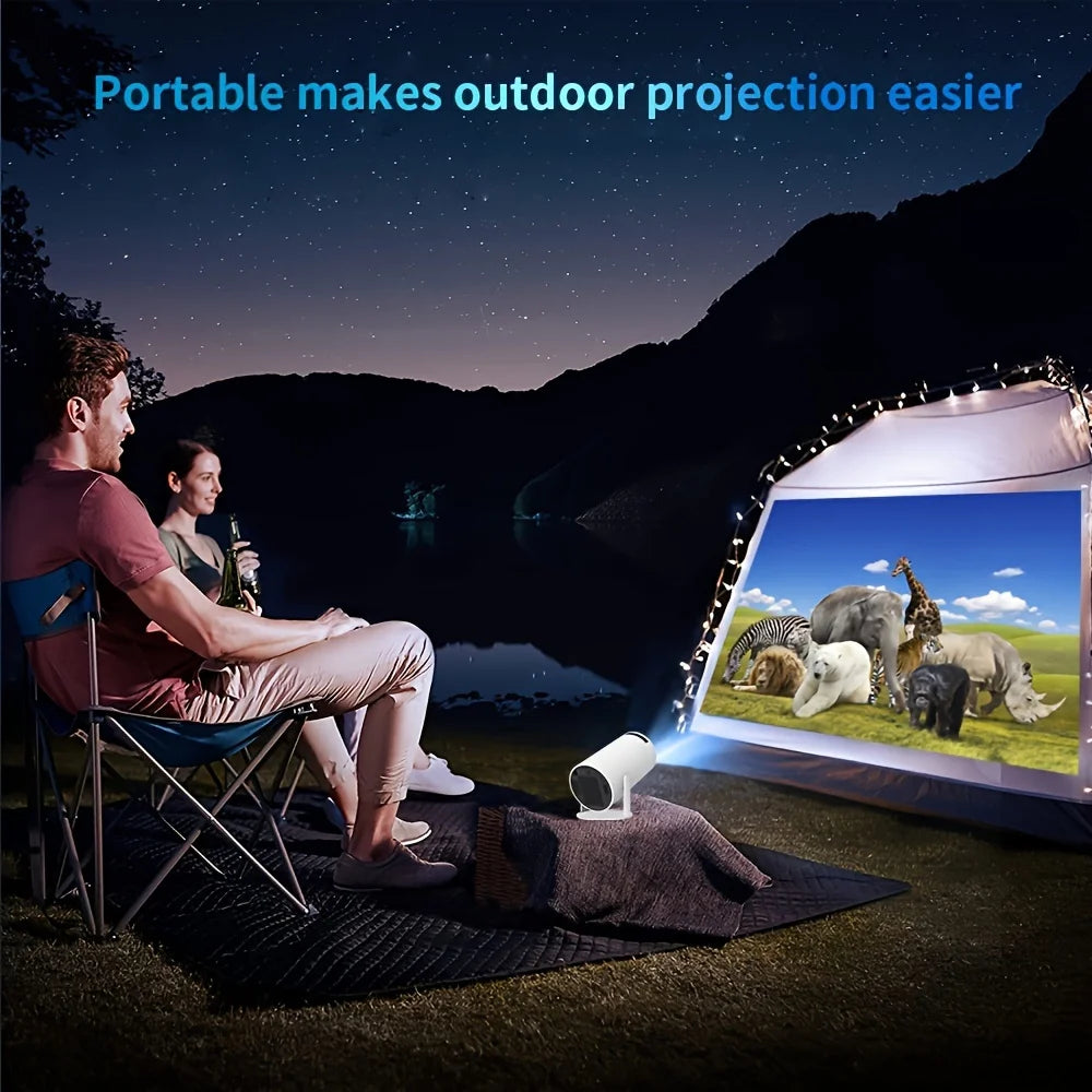 Smart Mini Projector HY300 Android 14 Support 4K 1280*720P Home Cinema Outdoor Portable Projector WiFi 6 BT5.0 Theater Projetor
