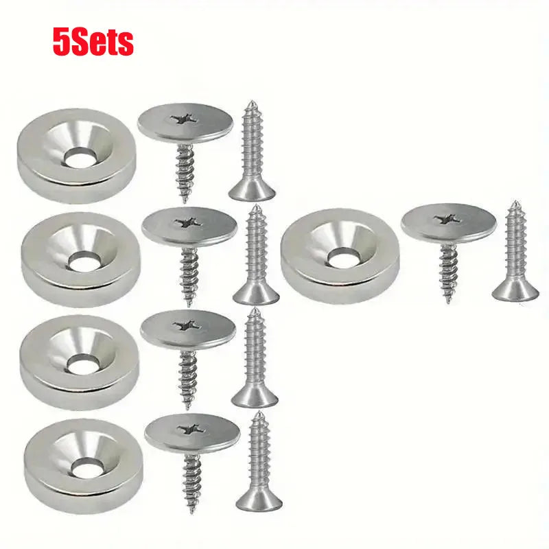 Cabinet Door Magnet Catches Round Metal Magnetic for Wardrobe Hidden Closing Magnetic Door Catch Closer for Furniture Hardware