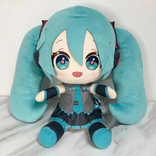 Kawaii Miku Plush Toy Anime Cute Soft Stuffed Plushie Doll Cartoon Houlder Pain Bag Backpack Decor cute Birthday Gifts toys
