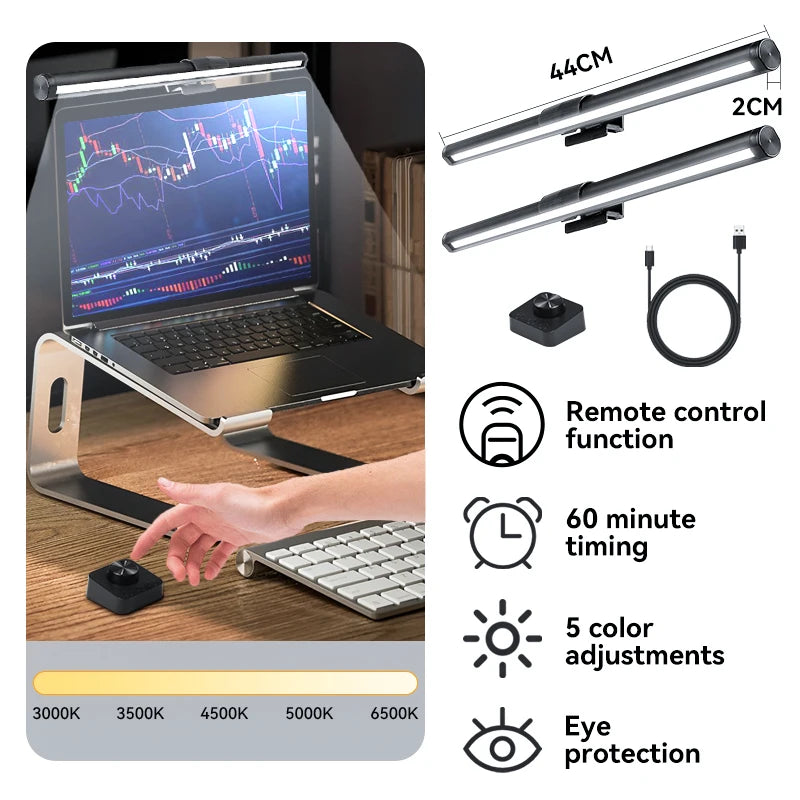 RGB Backlight LED Lightbar Computer Laptop Esport Level Lighting Room Decoration Desk Screen Light Bar Monitor Led Light Fixture
