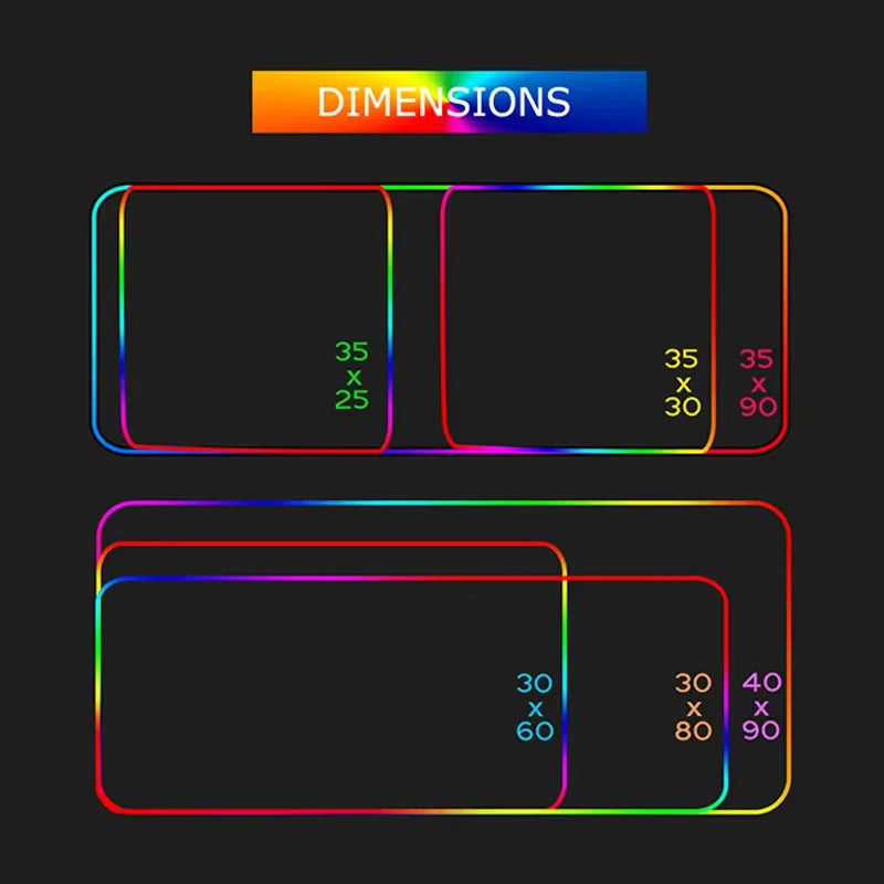 Black sports Car Mouse Pad XXL RGB Gaming MousePad HD Game Accessories Large LED Light MousePads PC Computer Carpet With Backlit
