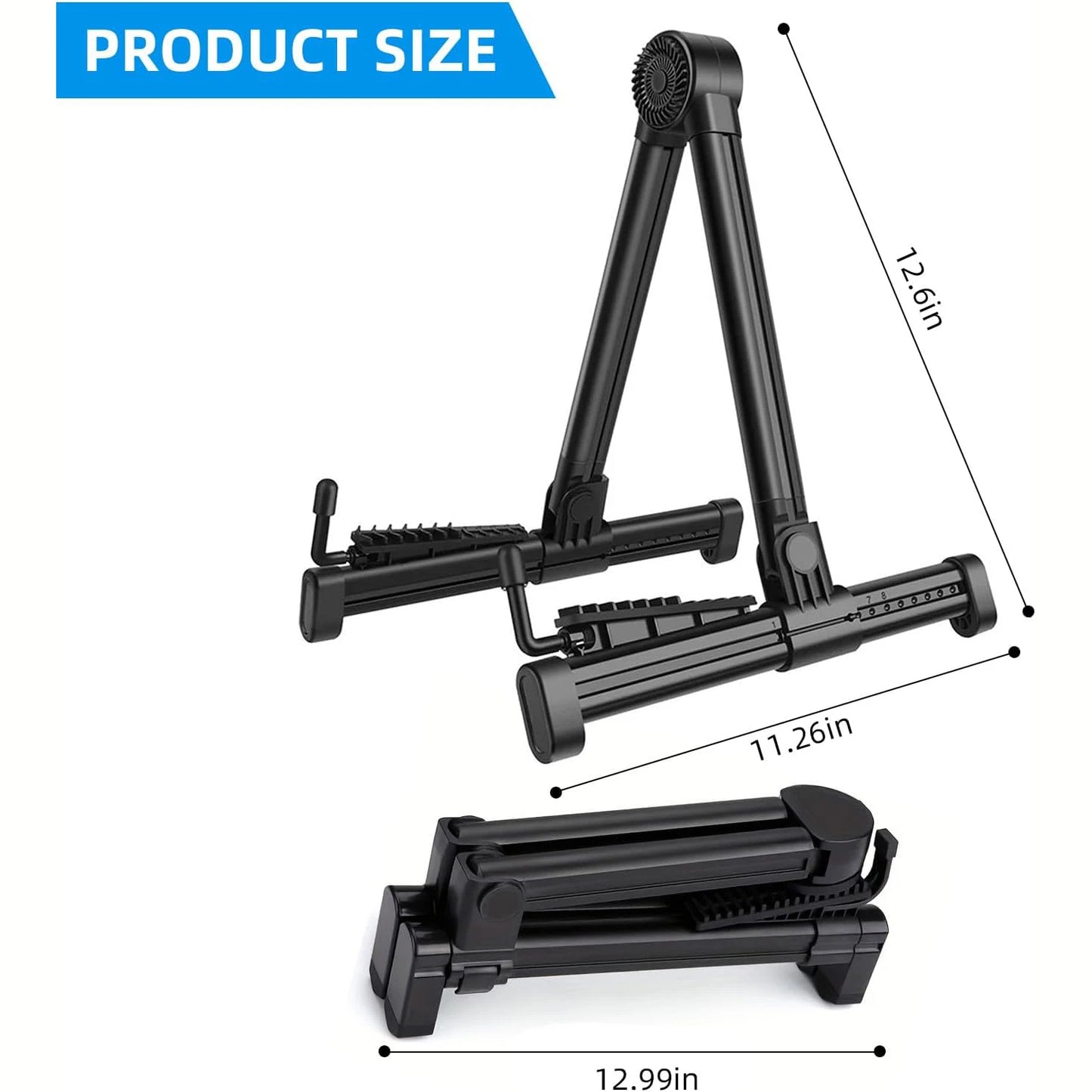 1 Foldable Guitar Stand, Suitable for Acoustic Guitars, Electric Guitars, and Basses, Lightweight and Easy to Use, Home Floor Stand