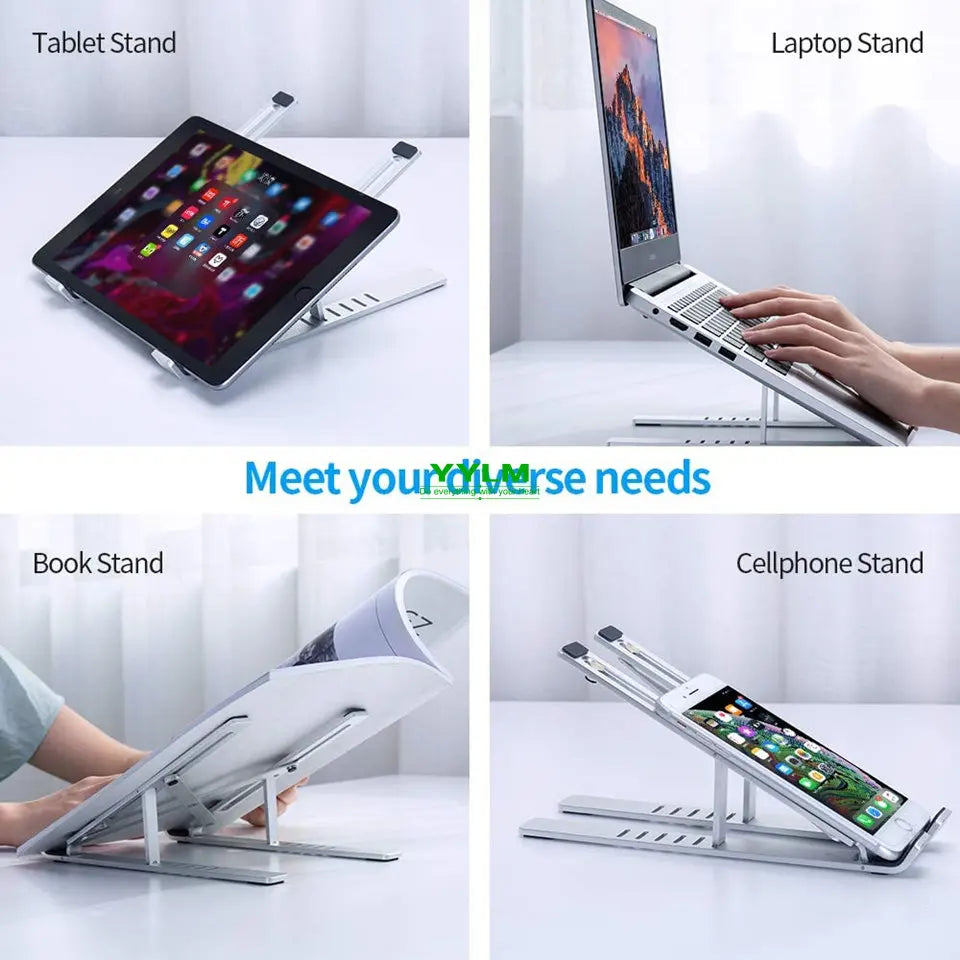 Foldable Laptop Stand Aluminium Notebook Stand Portable Laptop Holder Tablet Stand Computer Support For MacBook Air Pro ipad