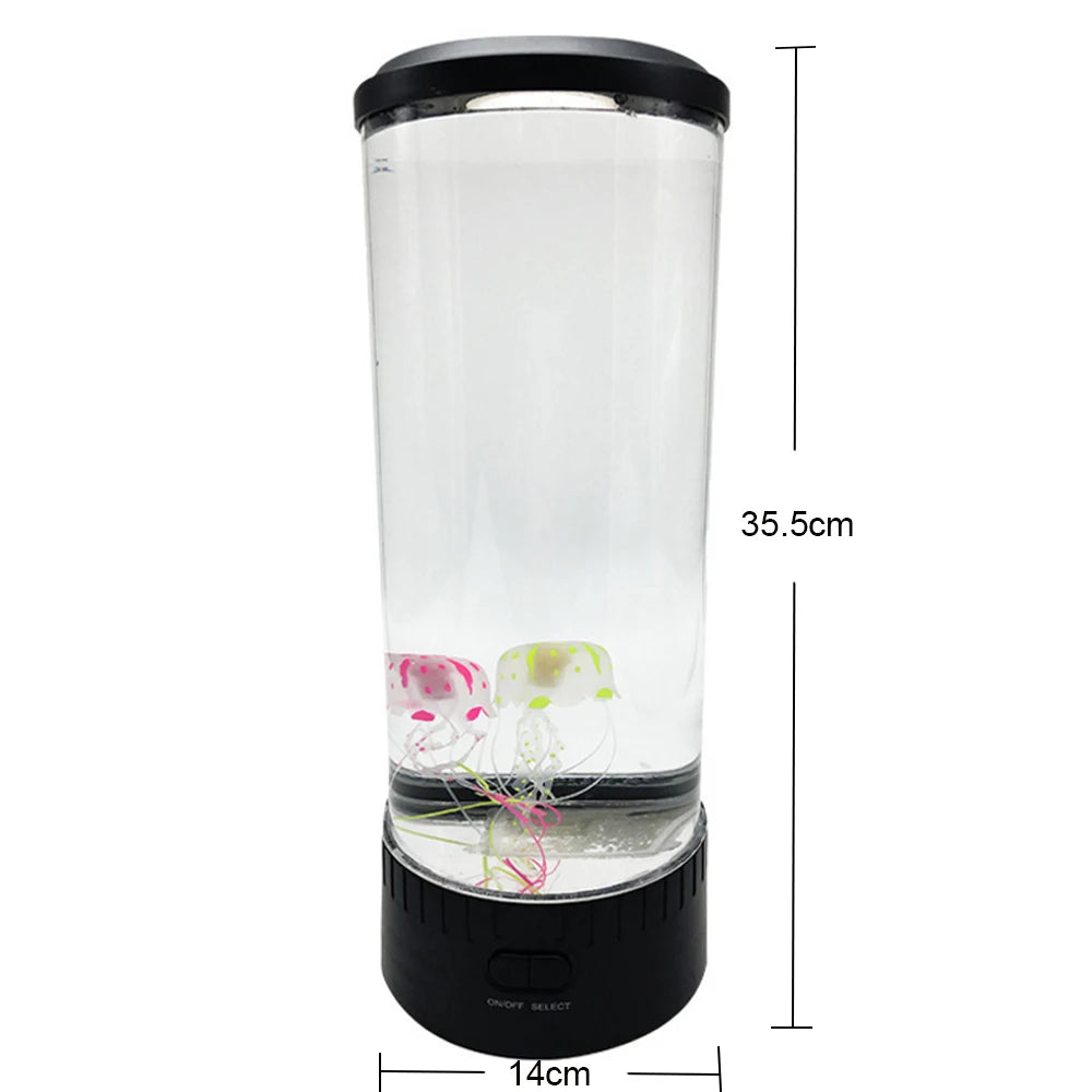 Fantasy Jellyfish Lamp 5V USB Power Color Changing Jellyfish Tank Aquarium Led Lamp Relaxing Mood Night Light Bedside Lantern
