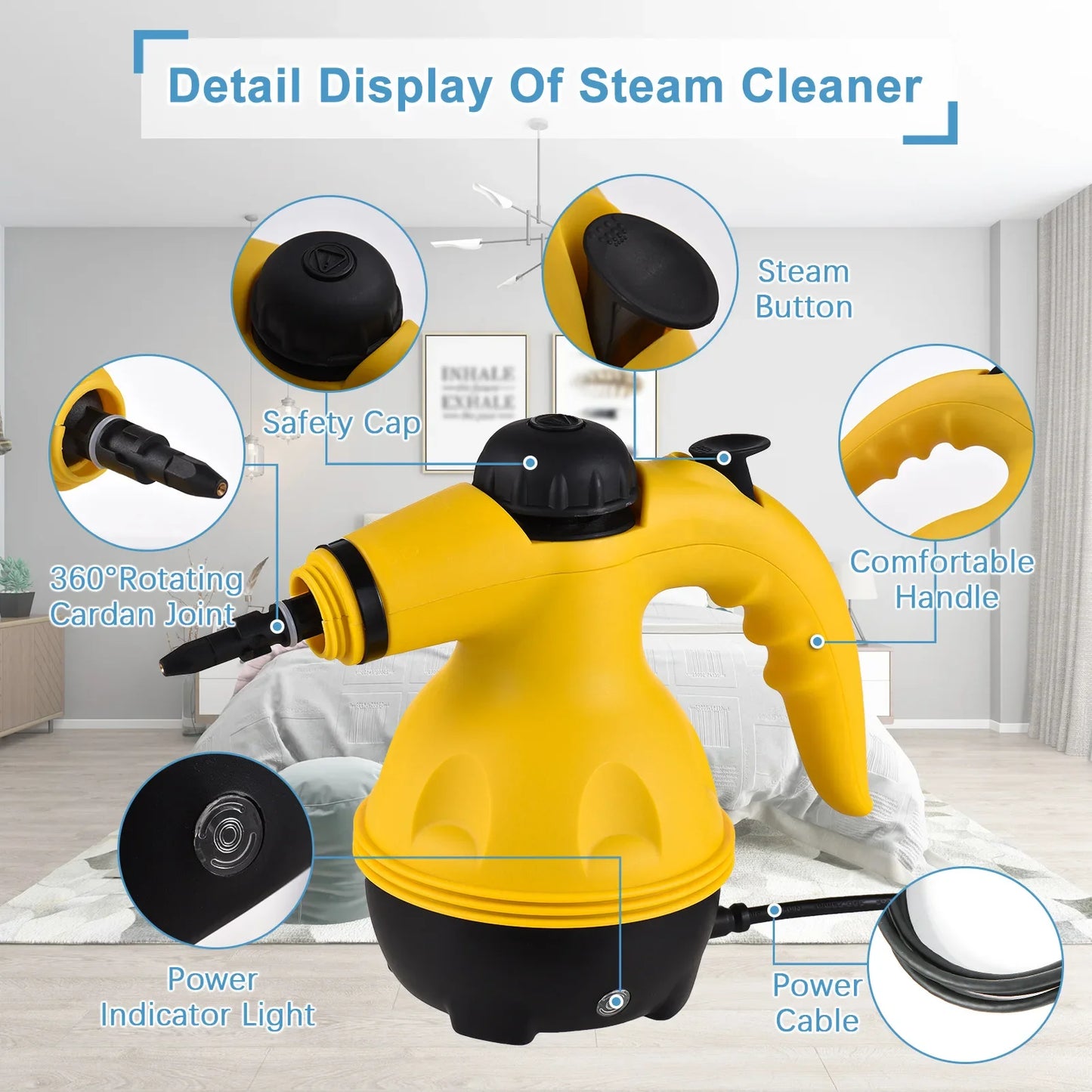 Handheld steam cleaner high pressure Cleaning machine household air conditioner Kitchen Hood cleaner Portable car steam cleaner