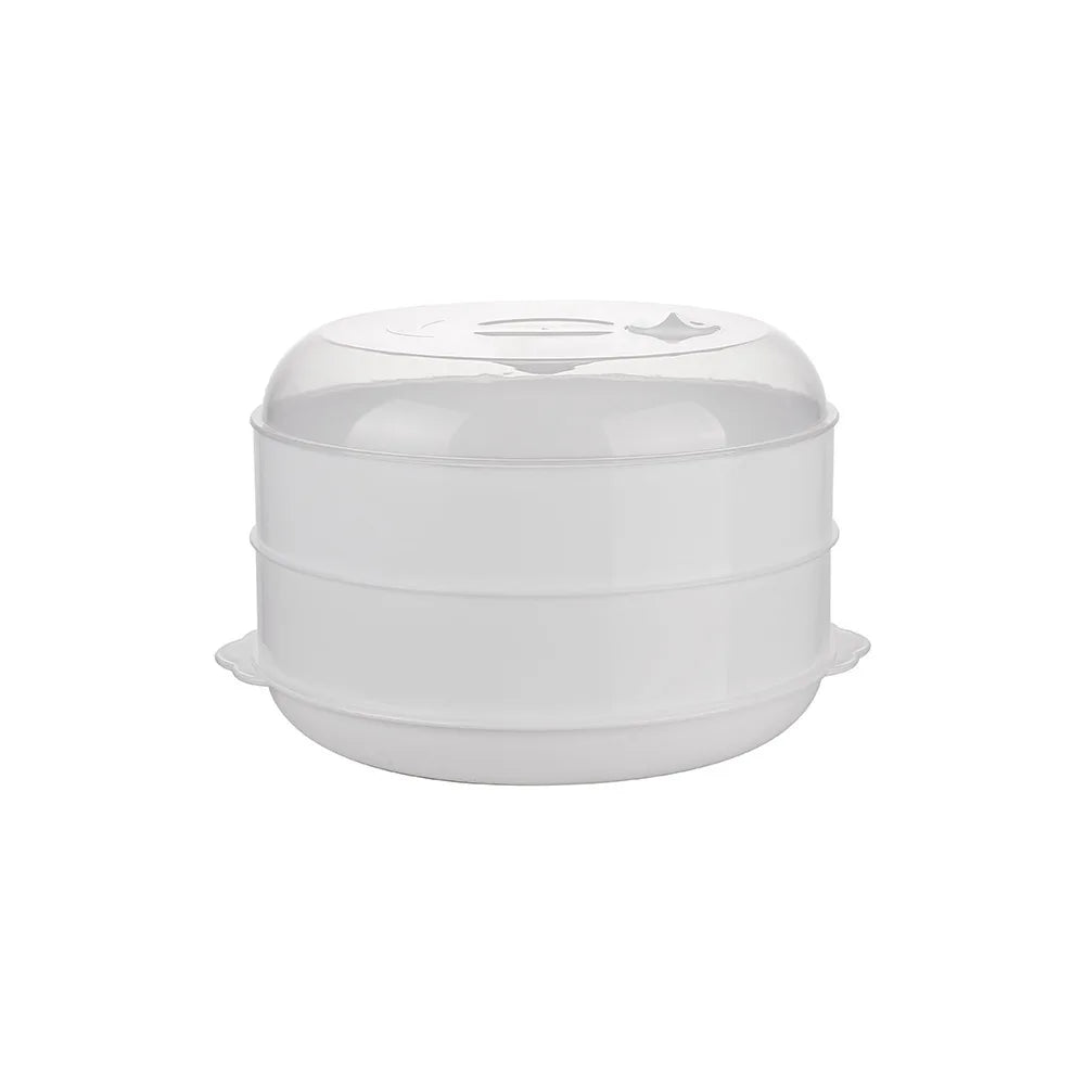 Microwave steamer kitchen hot steamed bun dumplings with tropical lid steamer steamer household multi-function