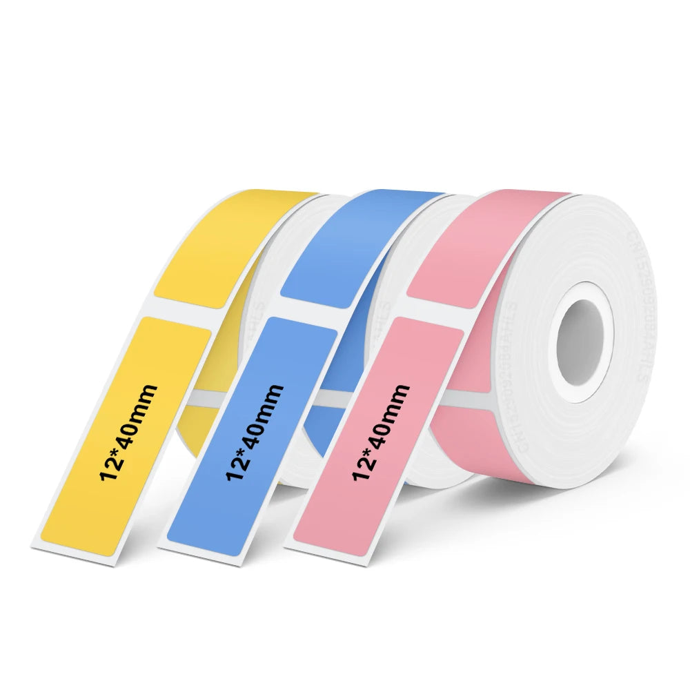 Mini Thermal Printer P15 Label Printer Portable Bluetooth Adhesive Sticker Labeller Inkless Labeling Machine with Thermal Paper
