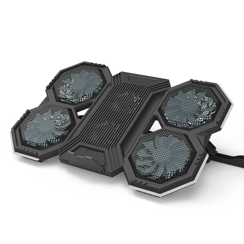 RGB Gaming Laptop Cooling Pad Air Cooler Notebook Stand Holder with 6 fans Cooling Fan Base Suit for 12-17 inch Laptop Stand