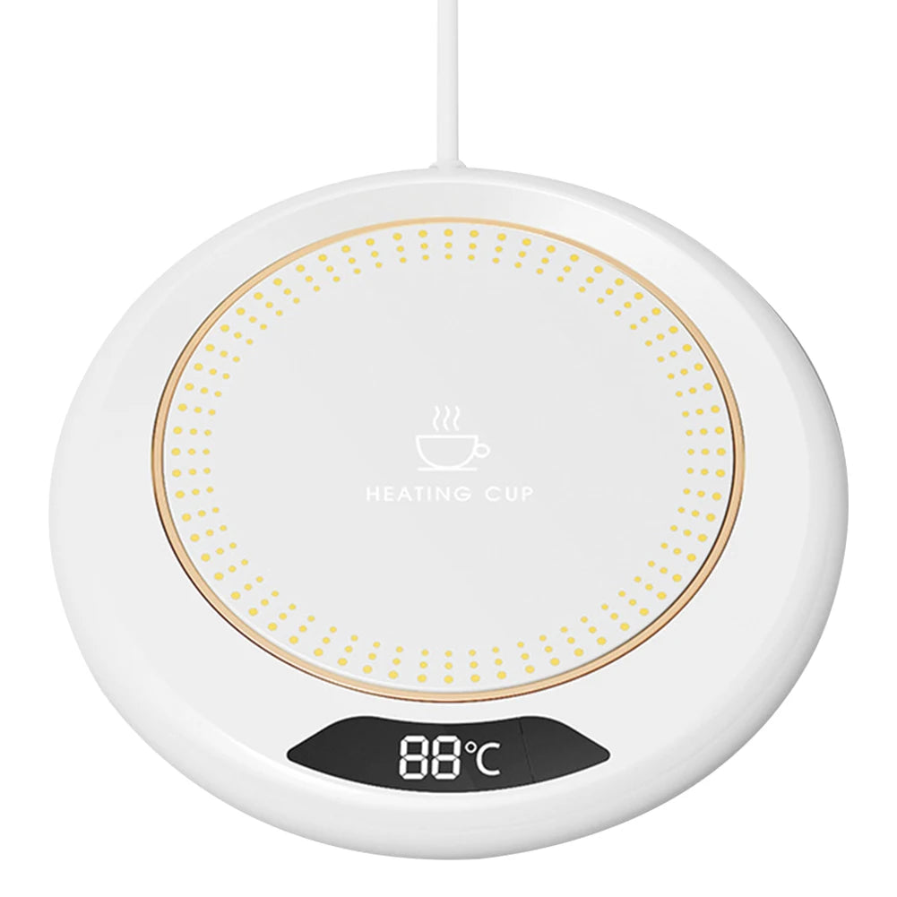 Electric Cup Warmer Coffee Mug Heating Coaster 3 Temperature Setting Thermostatic Hot Plate Tea Water Heating Pad USB Cup Heater