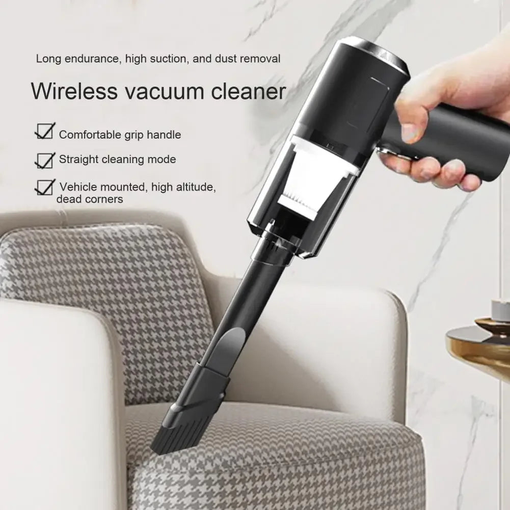 Mini pink vacuum cleaner, USB charging, strong suction power, portable, mini and powerful household appliance air cleaner