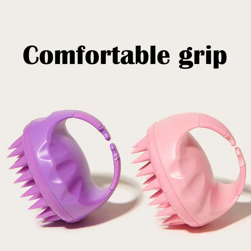 Shampoo Head Scalp Massage Brush Silicone Soft Skin Friendly Hair Washing Massager Comb SPA Massage Brush Beauty Hair Tool Salon