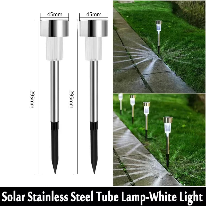 Solar Outdoor Lights Garden Lamp Solar Powered Waterproof Landscape Path Outdoor for Yard Backyard Lawn Patio Decorative Plant