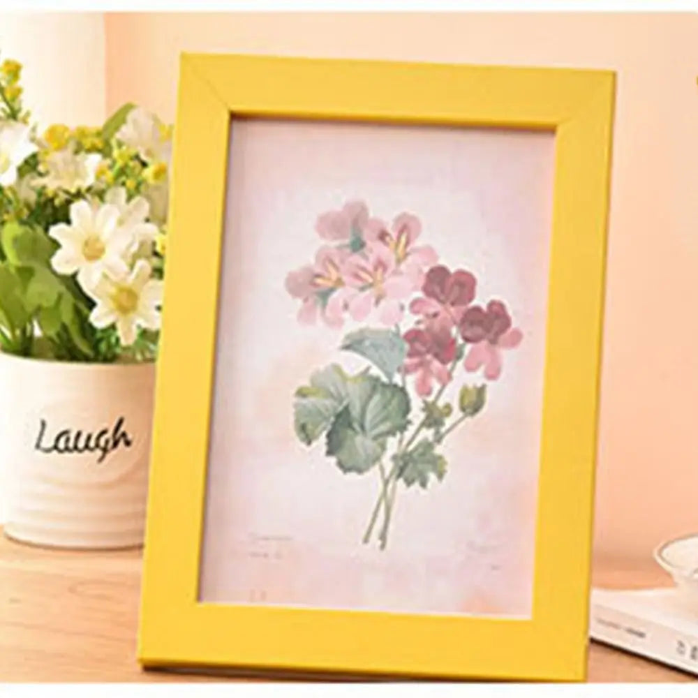 INS Colorful Photo Frame Drawings Handcraft Picture Frame Multi Size DIY Display Holders Home
