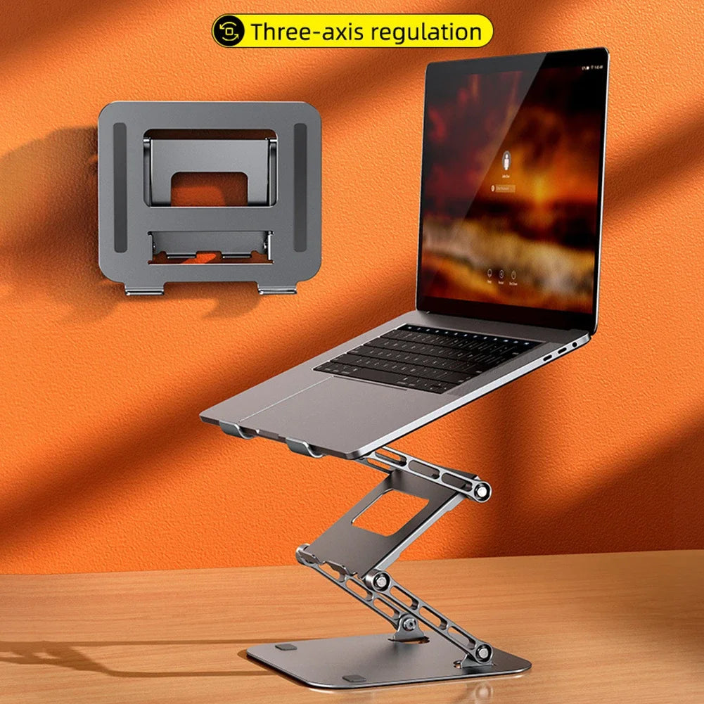 New Foldable Laptop Stand 3 Layer Adjustable Height Metal Notebook Stand Tablet Stand for Laptops/tablets/mobile Phones
