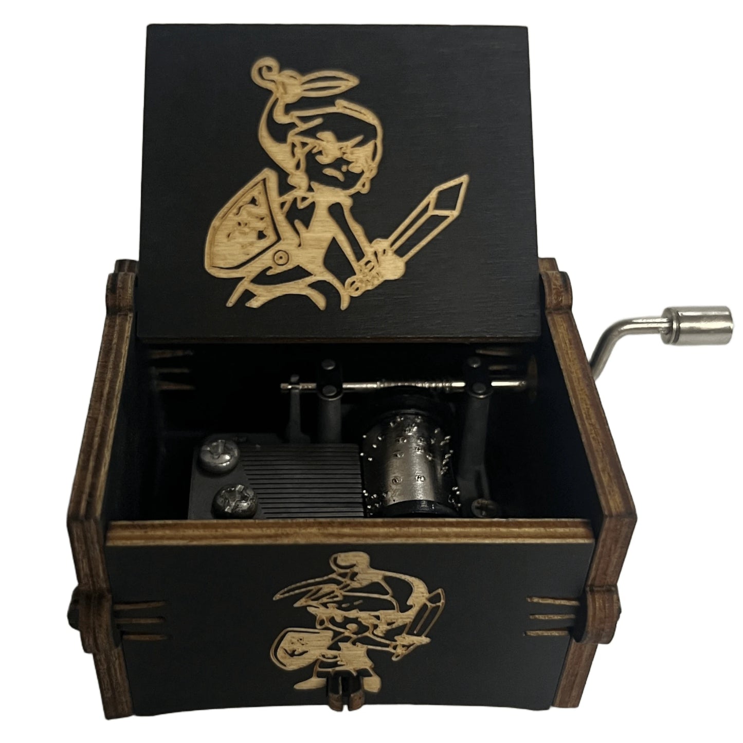Hot Anime Wooden Carved Music Box Premium Home Decoration Ornament Gift for Christmas/Birthday/Valentine's Day Handmade Gift