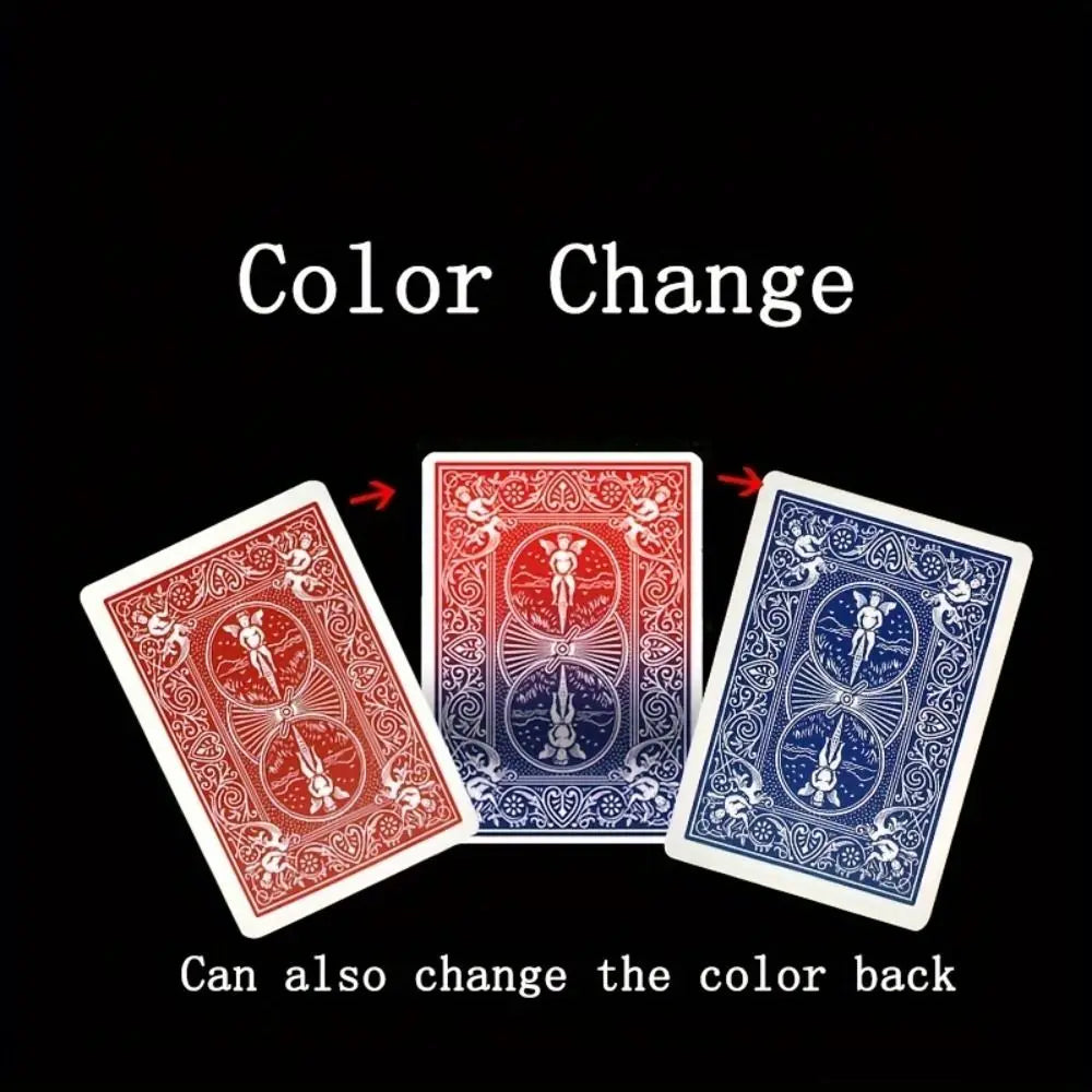 Blue Change Red Card Color Change Change Color Close Up Changing Color Card Fun Shin Lim Deck Magic Tricks Card