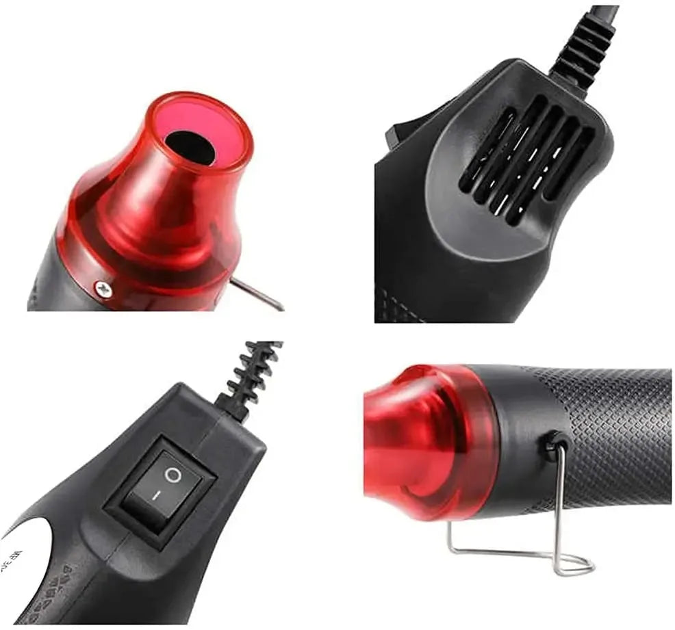 Hot Air Gun Portable Mini Heater for DIY Craft Embossing Shrink Wrapping PVC Multi Function Handheld Electrical Heat Tool