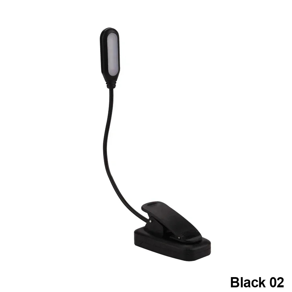 LED Book Light Reading Light White Daylight Portable Flexible Easy Clip Night Reading Lamp Bedroom Reading