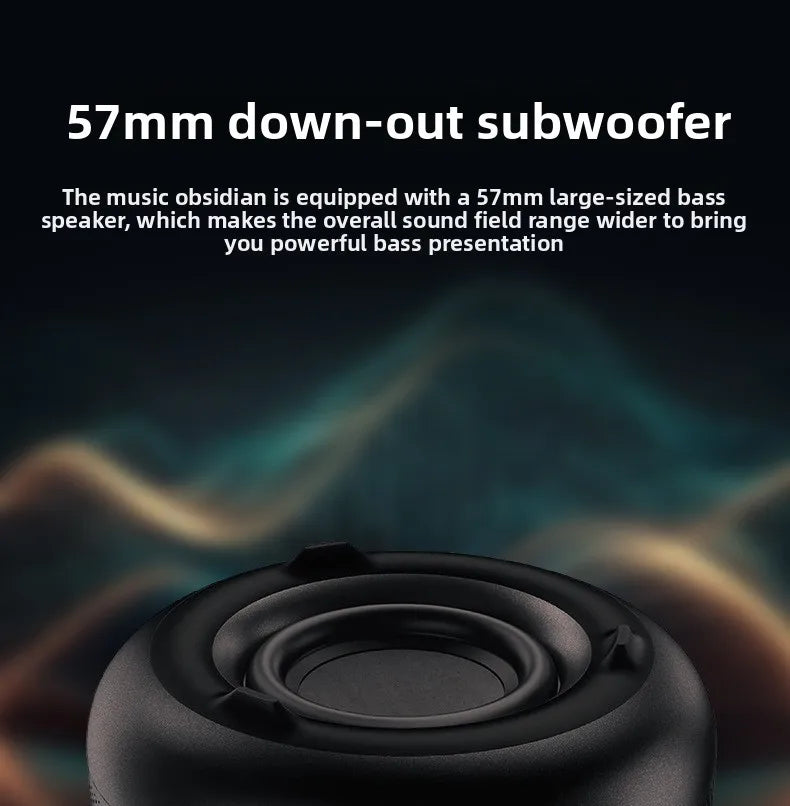 Wireless Bluetooth Speakers Portable Loudspeaker panoramic Surround Sound Effec Subwoofer Outdoor Mini Small Speaker LED Lights
