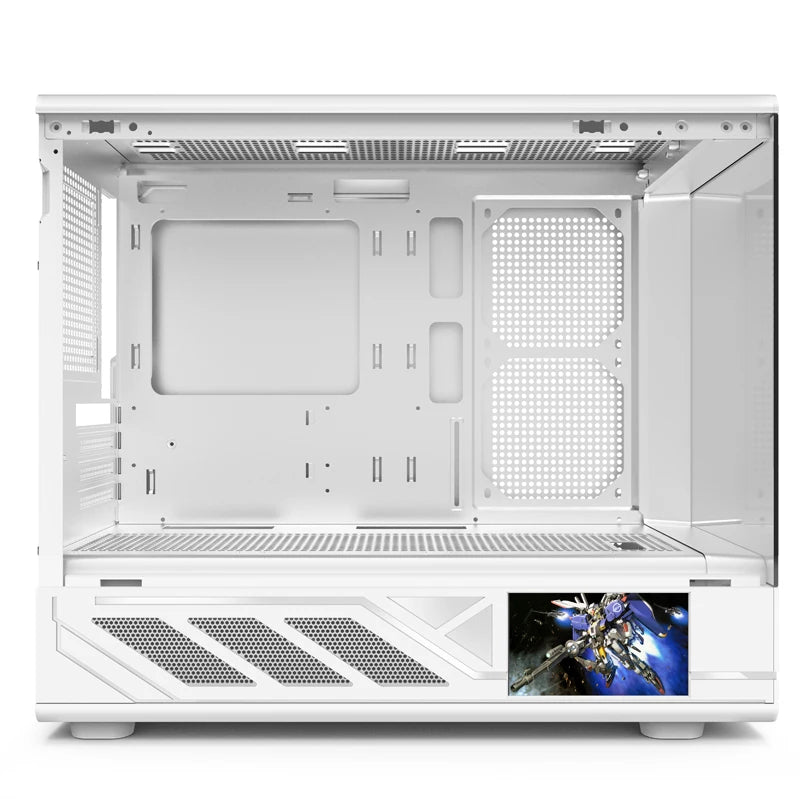 PowerTrain X-GAMERX H6 PC gaming case MATX ITX Sea View Room Resolution 480×854 5-inch LCD Screen 360 water cooler Computer Case