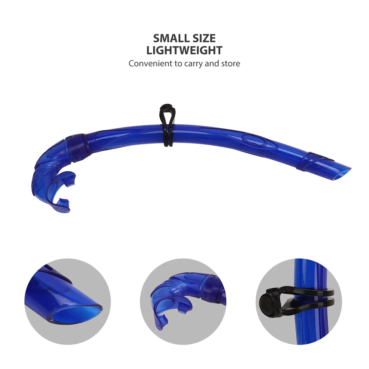 Diving Wet Snorkel, Diving Snorkel PVC Easy Breath Snorkel Diving Snorkeling Tube with Comfortable Mouthpiece for Free Diving